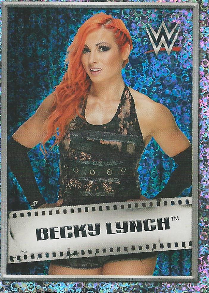 WWE Topps 2018 Stickers Becky Lynch Foil #189