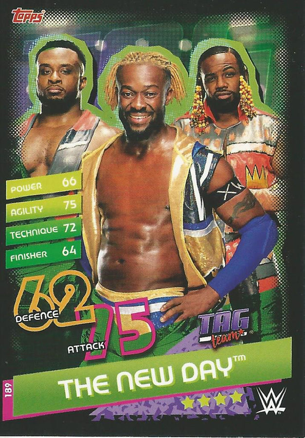 WWE Topps Slam Attax Reloaded 2020 The New Day #189