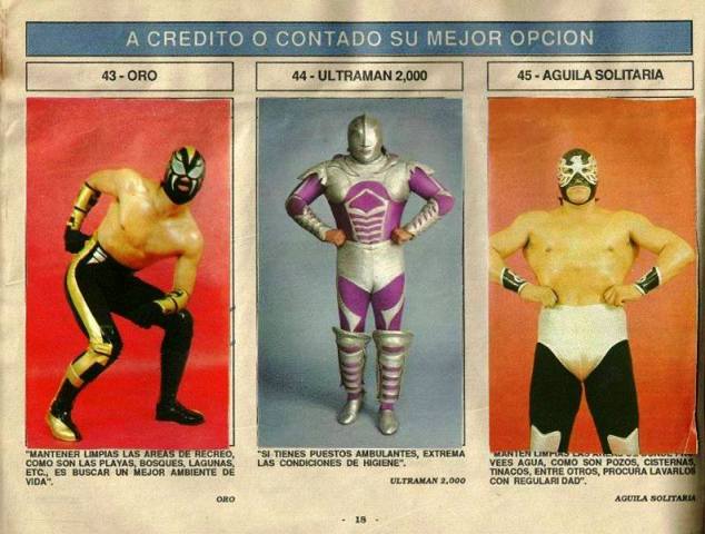 Super Album de Luchas Stickers Album 1991 From Mexico Stickers Album PW Catalog