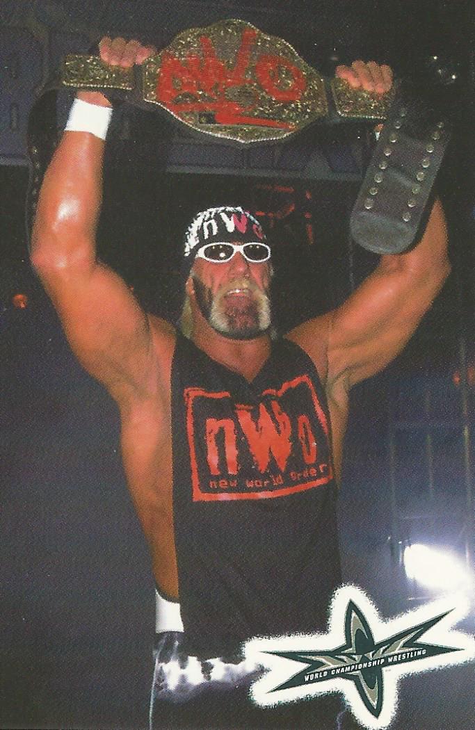 WCW Crazy Planet Stickers 1999 Hulk Hogan trading card PW Catalog