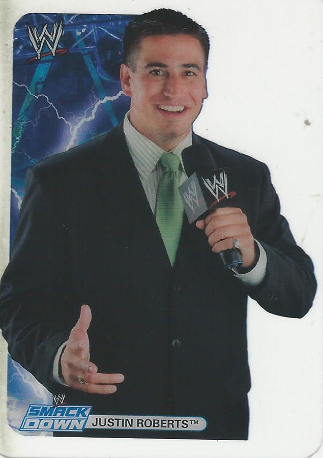 WWE Edibas Lamincards 2008 Justin Roberts #18