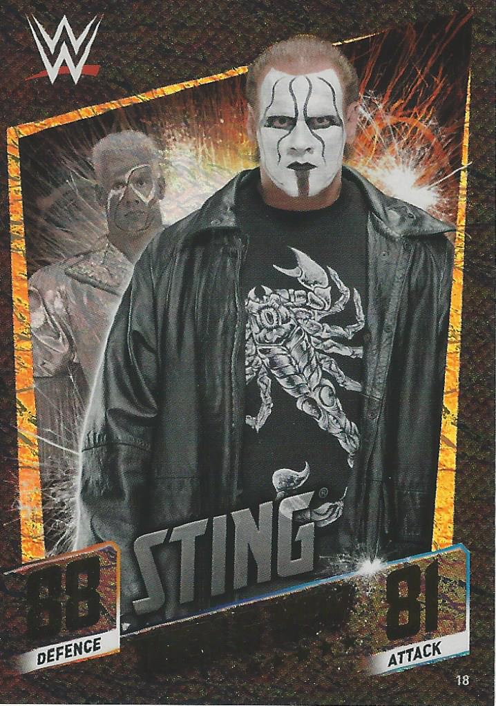 WWE Topps Slam Attax 2015 Then Now Forever Sting #18