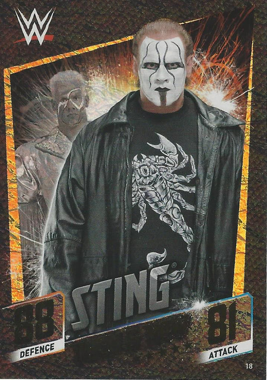 WWE Topps Slam Attax 2015 Then Now Forever Sting #18