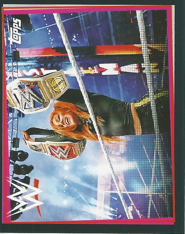 WWE Topps Road to Wrestlemania Stickers 2021 Becky Lynch #18