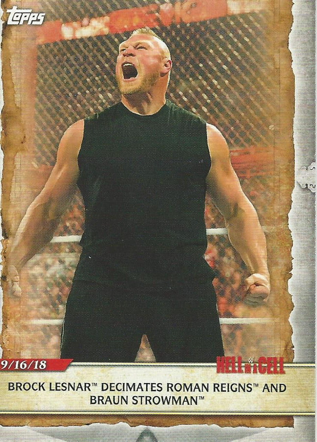 WWE Topps Road to Wrestlemania 2020 Brock Lesnar #18