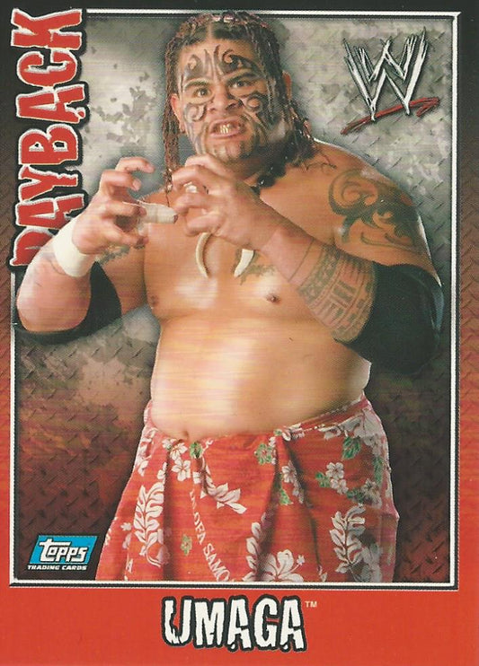 WWE Topps Payback 2006 Umaga #18