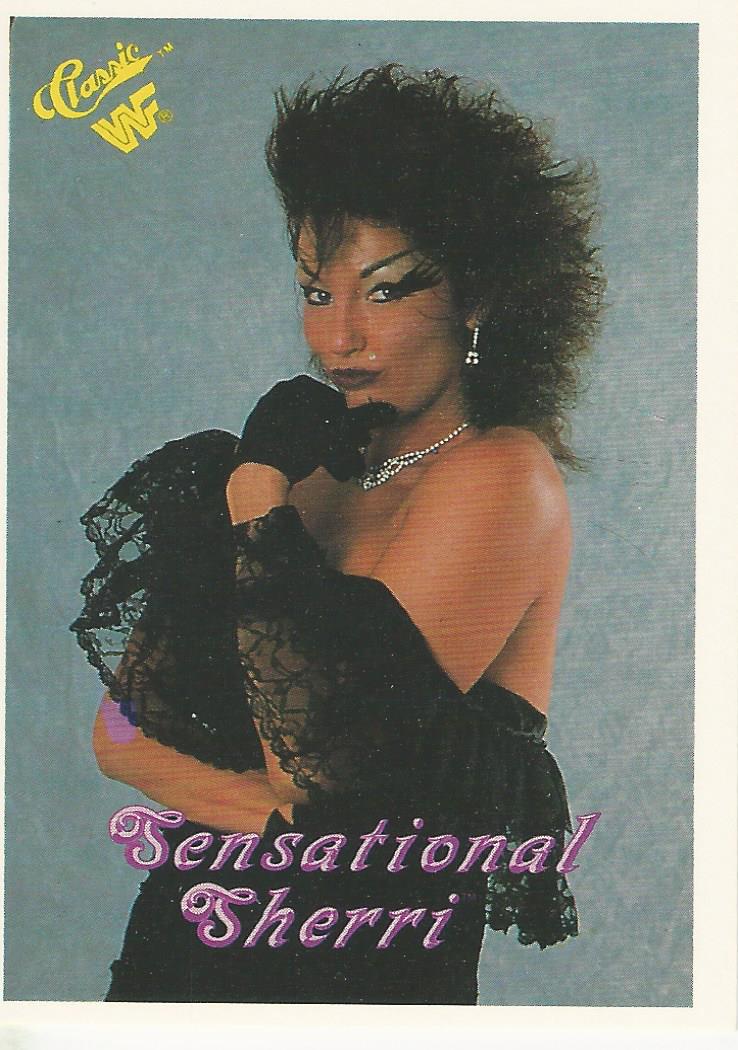 WWF Classic Trading Cards 1990 Sherri No.18 trading card PW Catalog