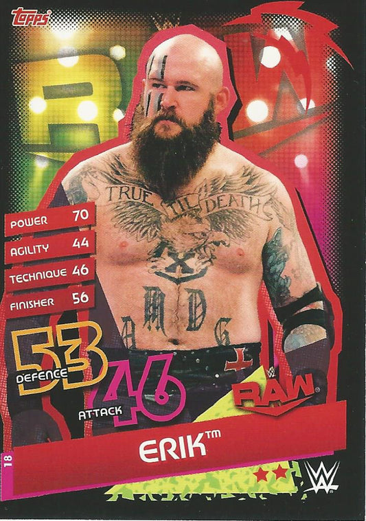 WWE Topps Slam Attax Reloaded 2020 Erik #18