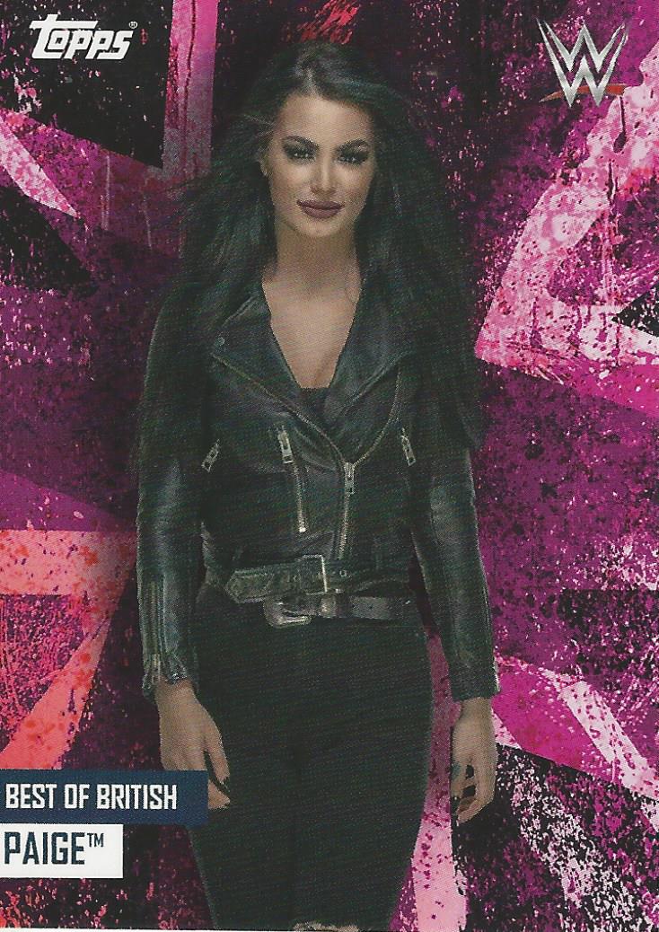 WWE Topps Best of British 2021 Paige trading card PW Catalog
