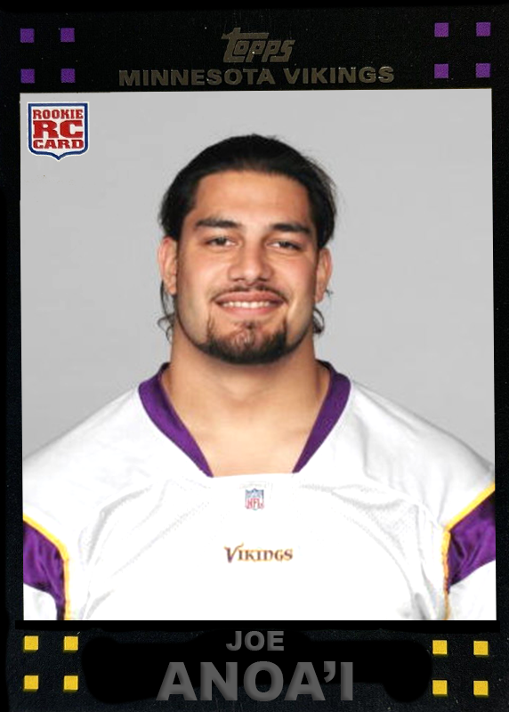 JOE Anoa’i – Minnesota Vikings trading card PW Catalog