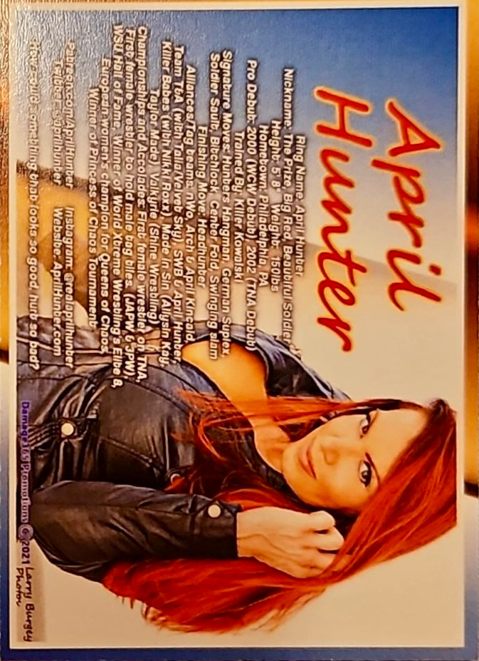 April Hunter trading card PW Catalog