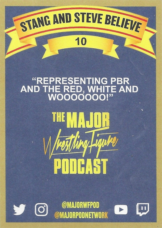 Stang and Steve Believe trading card PW Catalog