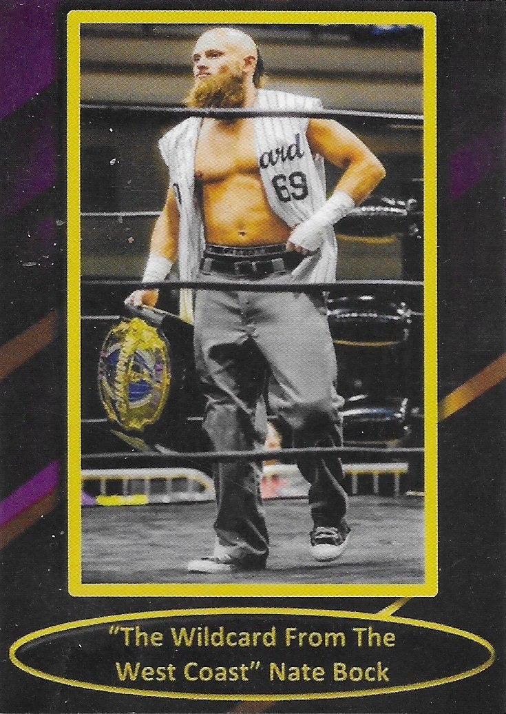 “The Wildcard From the West Coast” Nate Bock trading card PW Catalog