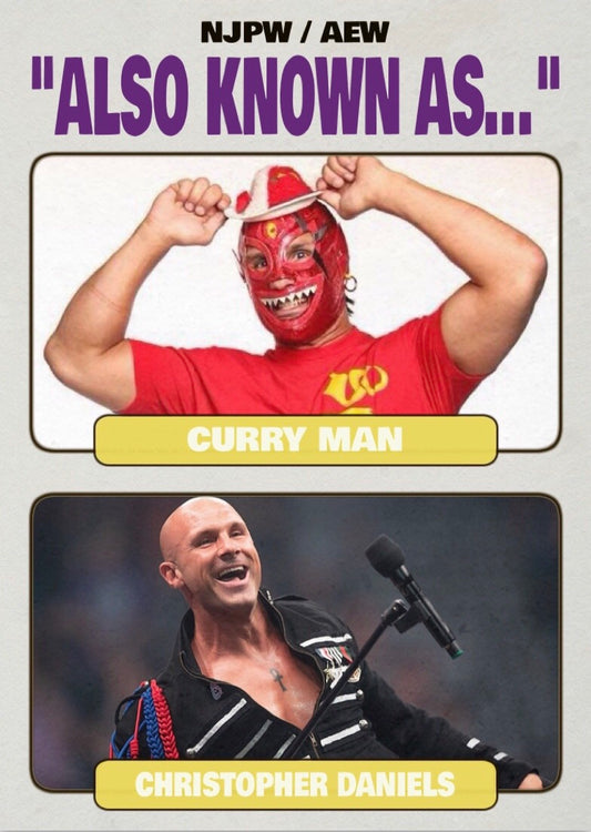 Curry Man / Christopher Daniels trading card PW Catalog