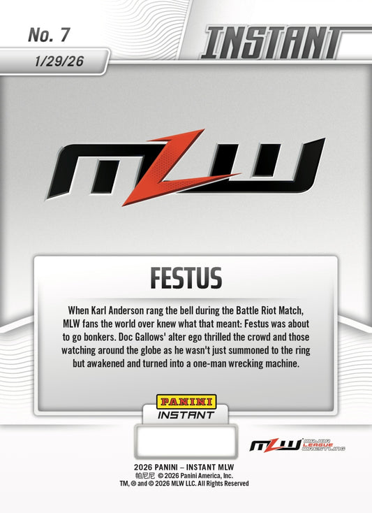 Festus – Festus Returns at Battle Riot Viii trading card PW Catalog