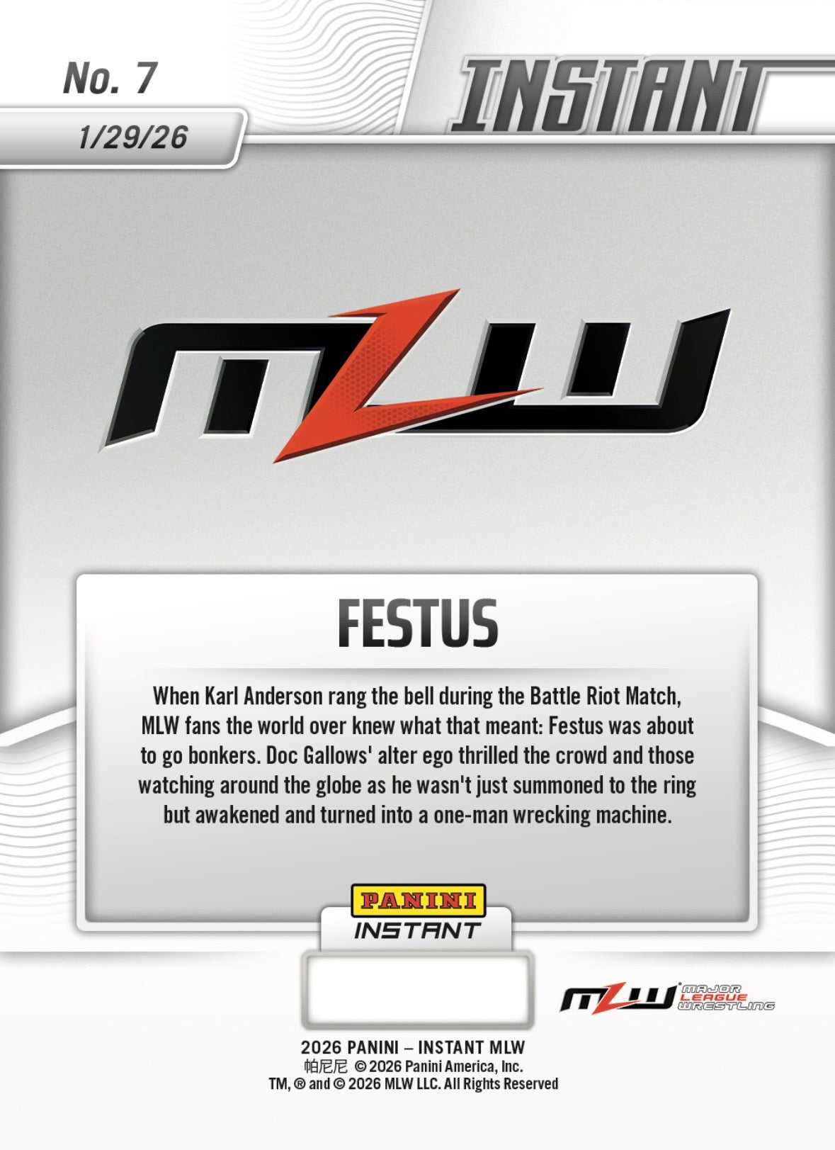Festus – Festus Returns at Battle Riot VIII - image 2
