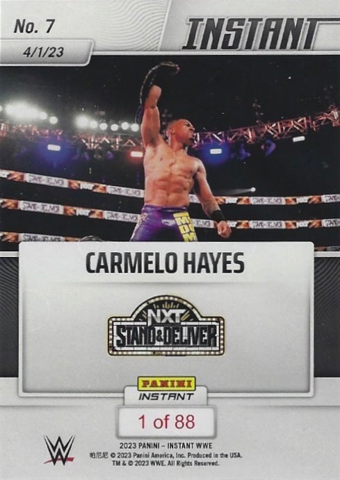 Carmelo Hayes – and NEW… NXT Champion