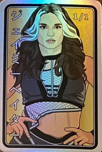 Jamie Hayter trading card PW Catalog