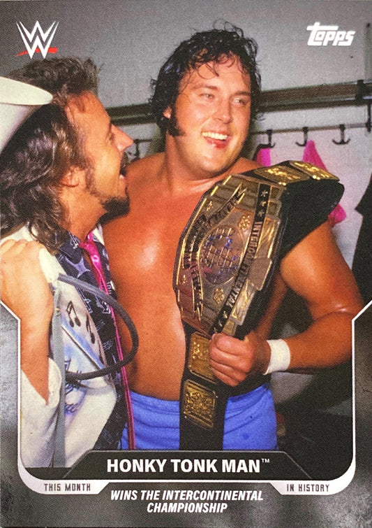 WWE – June 2, 1987 Honky Tonk Man Wins the Intercontinental Championship trading card PW Catalog