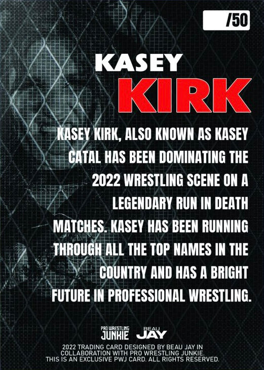 Kasey Kirk trading card PW Catalog