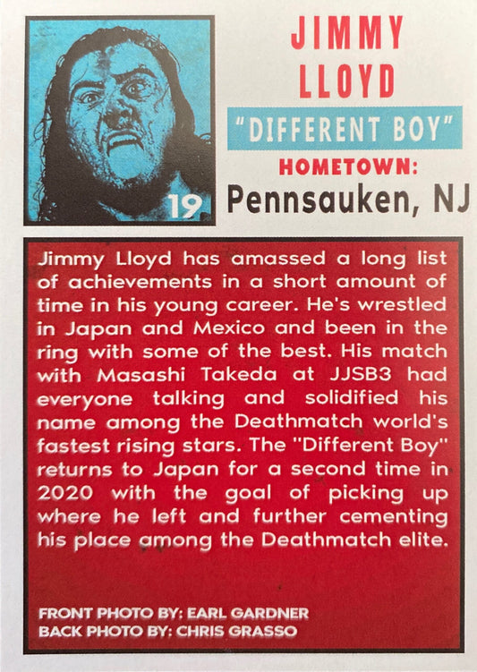 “Different Boy” Jimmy Lloyd trading card PW Catalog