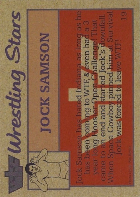 Jock Samson trading card PW Catalog