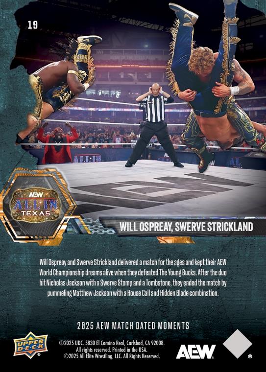 Will Ospreay, Swerve Strickland – Will Ospreay and Swerve Strickland Defeat the Young Bucks and Strip Them of Their Executive Vice Presidency