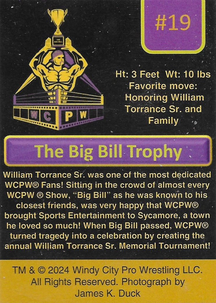 The Big Bill Trophy trading card PW Catalog