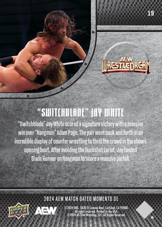“Switchblade” JAY White” – “Switchblade” JAY White Lands the Blade Runner on “Hangman” Adam Page EN Route to a Huge Pinfall Victory at Wrestledream