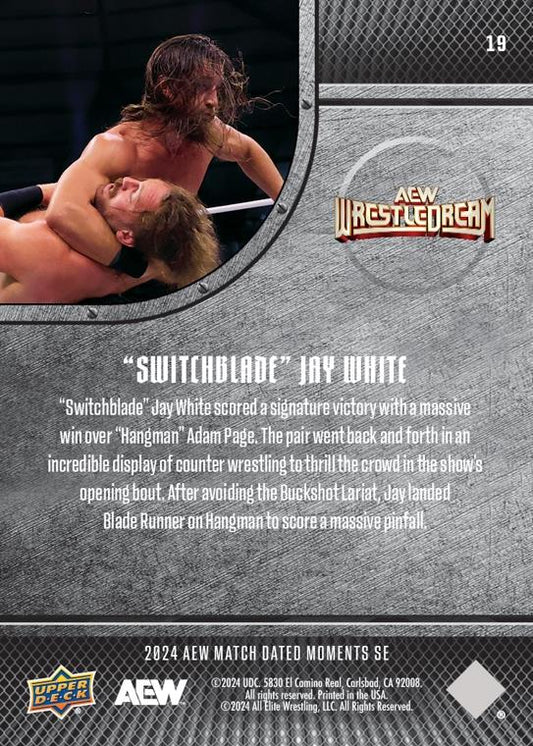 “Switchblade” JAY White” – “Switchblade” JAY White Lands the Blade Runner on “Hangman” Adam Page EN Route to a Huge Pinfall Victory at Wrestledream