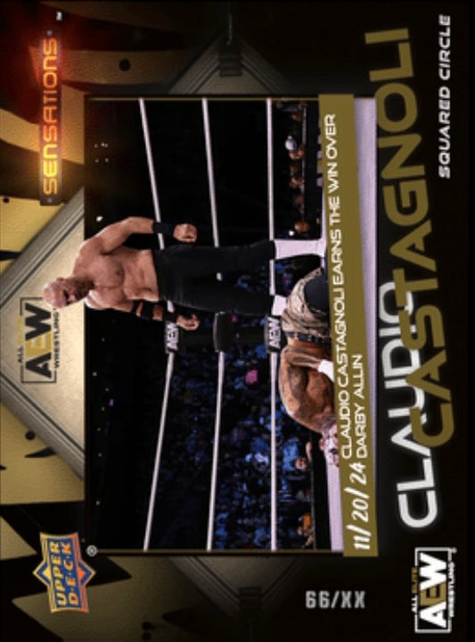 11/20/24 – Claudio Castagnoli – Claudio Castagnoli Earns the Win Over Darby Allin trading card PW Catalog