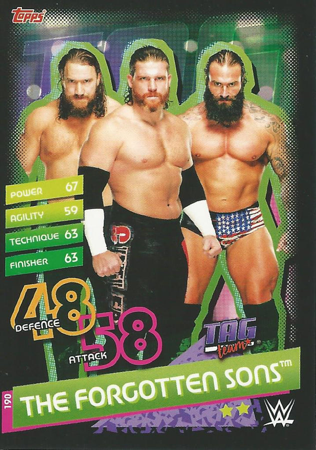 WWE Topps Slam Attax Reloaded 2020 The Forgotten Sons #190