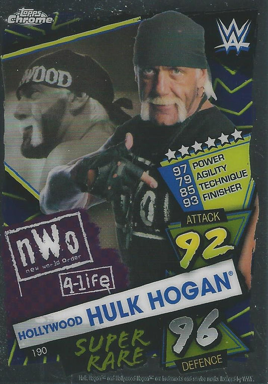 WWE Topps Slam Attax Chrome 2021 Hulk Hogan #190
