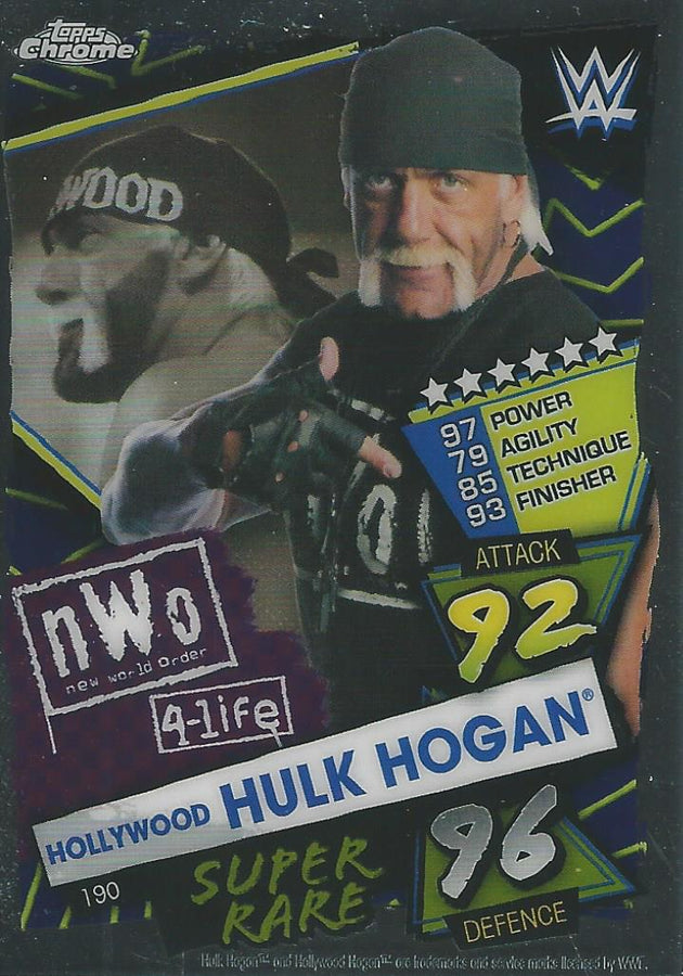 WWE Topps Slam Attax Chrome 2021 Hulk Hogan #190