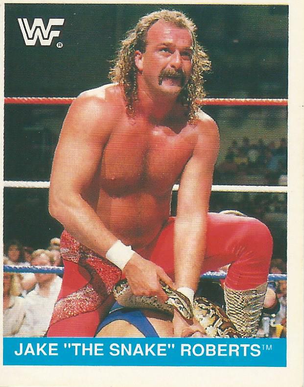 WWF Merlin Sticker Collection 1990 Jake the Snake Roberts #190