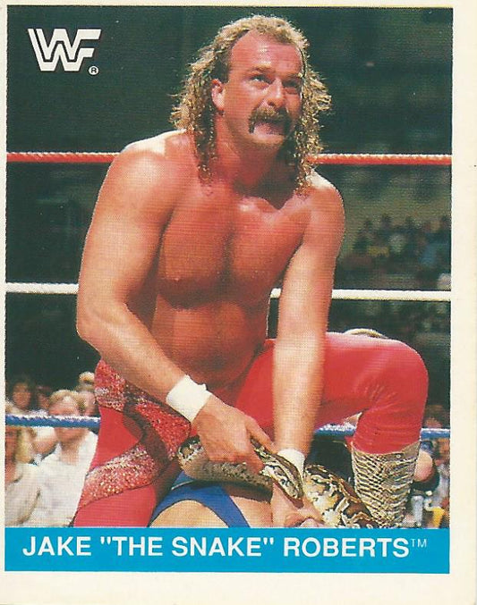 WWF Merlin Sticker Collection 1990 Jake the Snake Roberts #190