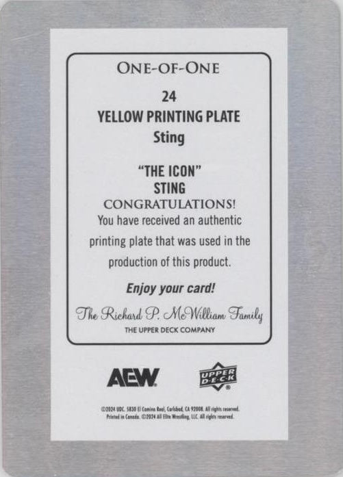 11/18/23 – Sting, Darby Allin and Adam Copeland Picked UP a Major Trios Victory at Full Gear trading card PW Catalog