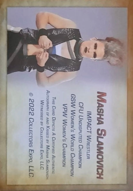 Masha Slamovich trading card PW Catalog