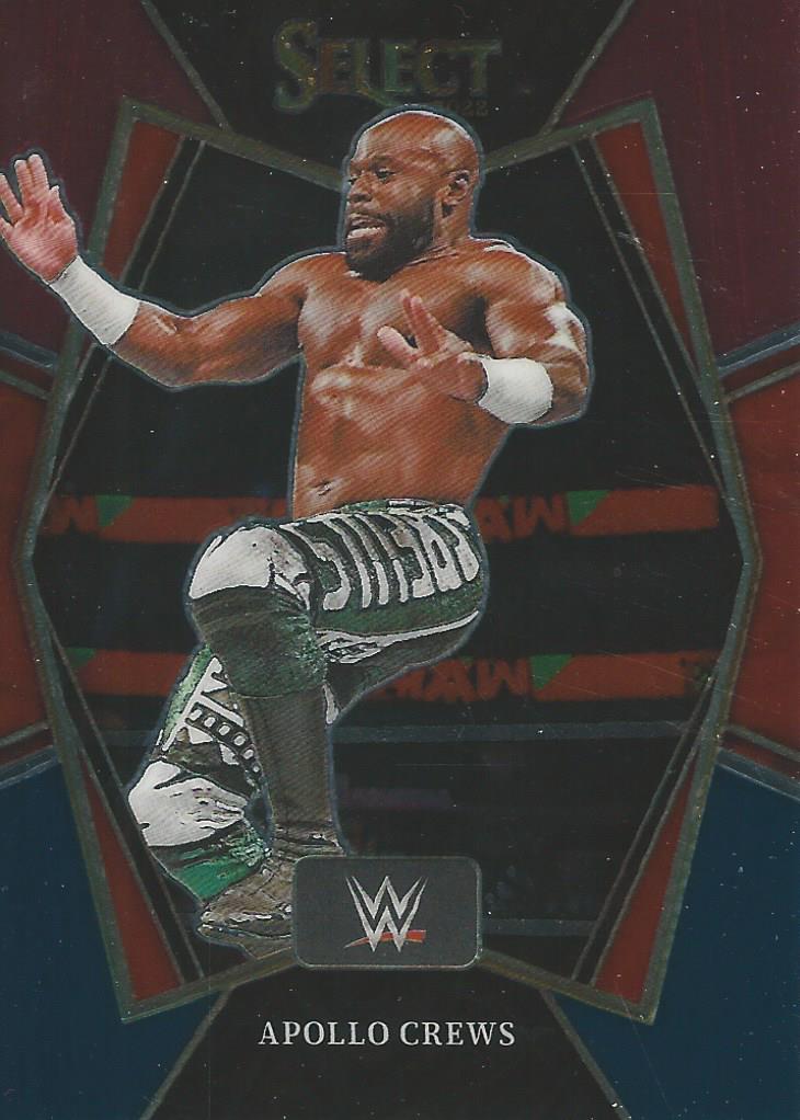 WWE Panini Select 2022 Red/Silver/Blue Apollo Crews #157