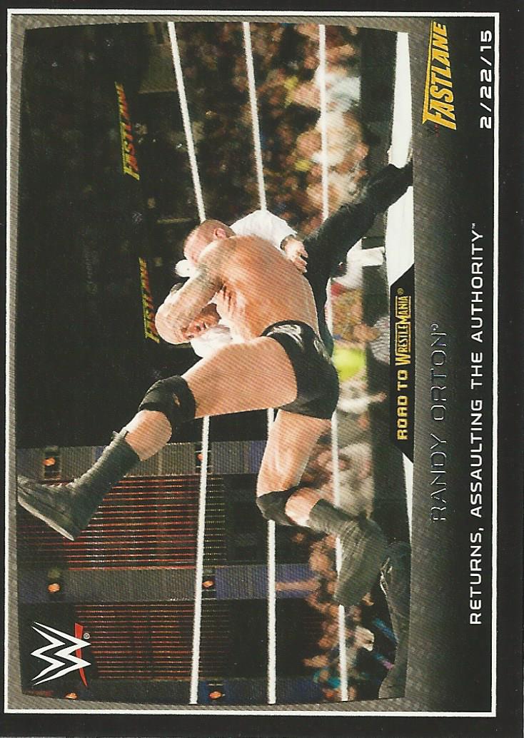 WWE Topps Road to Wrestlemania 2015 Randy Orton #91