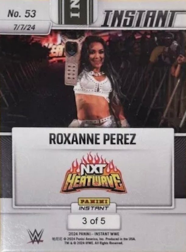 Roxanne Perez – Roxanne Perez Retains the NXT Women’s Championship trading card PW Catalog