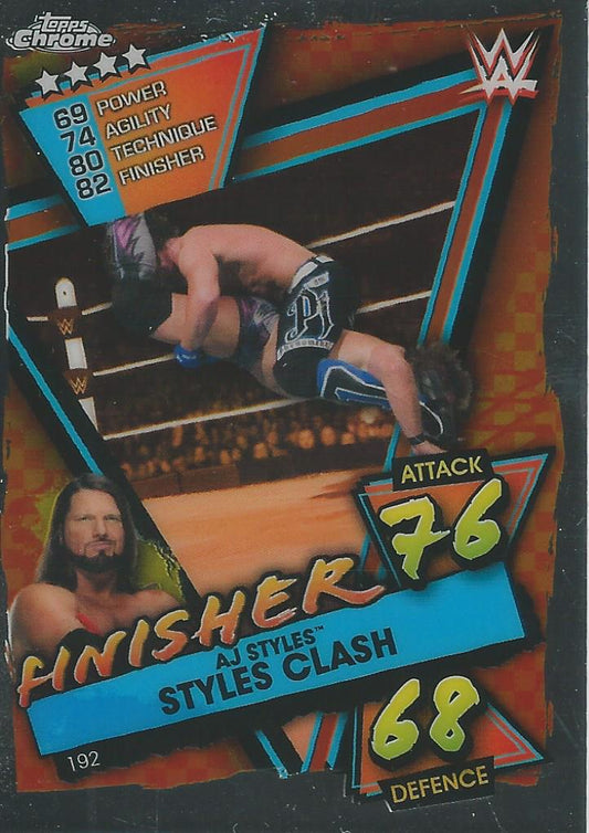 WWE Topps Slam Attax Chrome 2021 AJ Styles #192