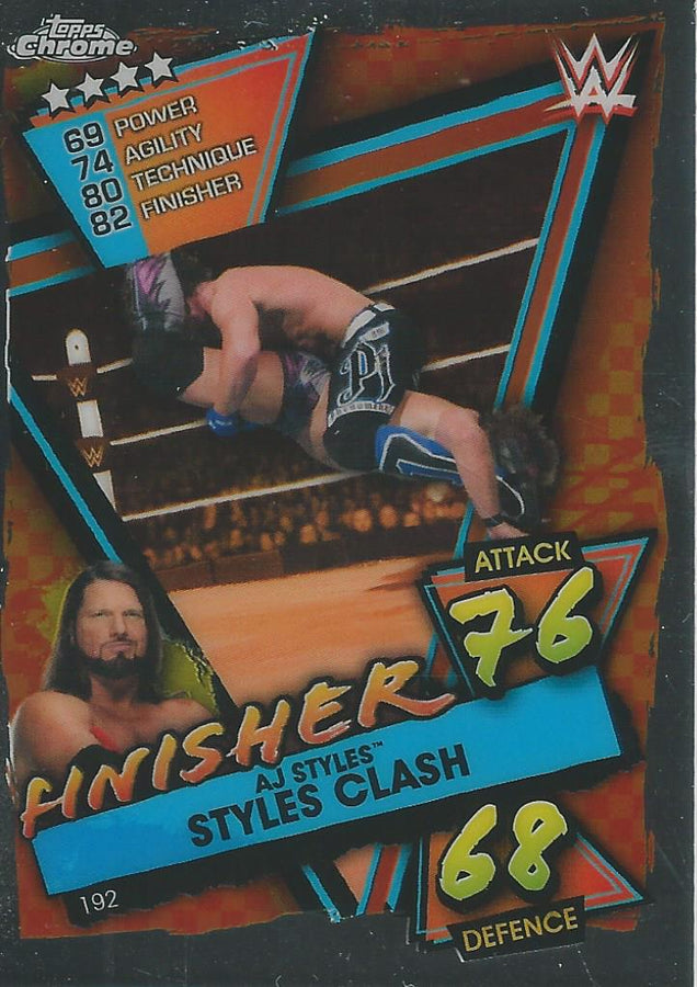 WWE Topps Slam Attax Chrome 2021 AJ Styles #192