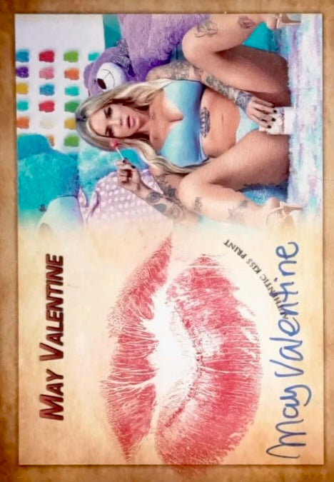 MAY Valentine trading card PW Catalog