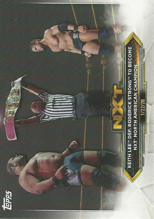 WWE Topps NXT 2020 Keith Lee vs Roderick Strong #93