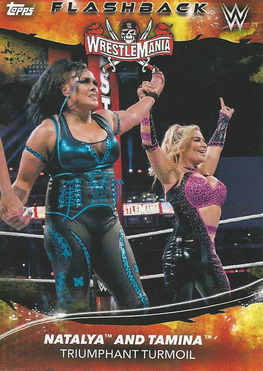 Topps WWE Superstars 2021 Tamina and Natalya #193