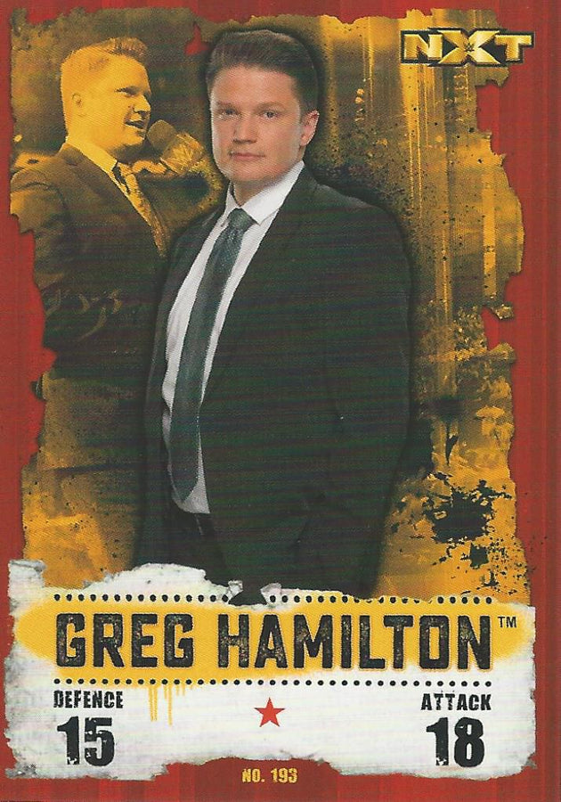 WWE Topps Slam Attax Takeover 2016 Greg Hamilton #193