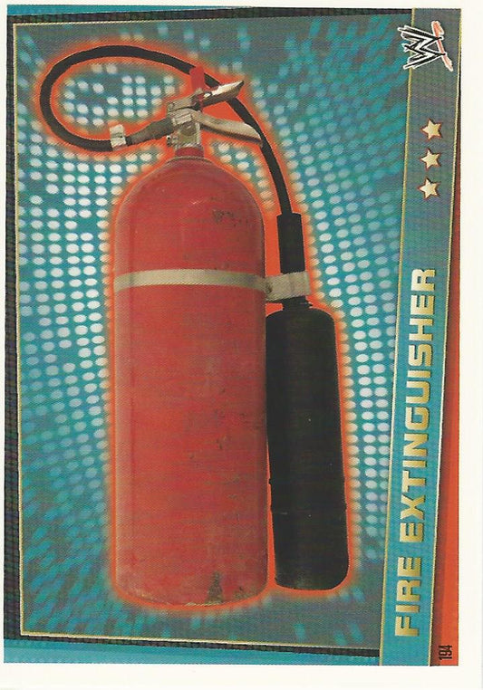 WWE Topps Slam Attax Rebellion 2012 Fire Extinguisher #194