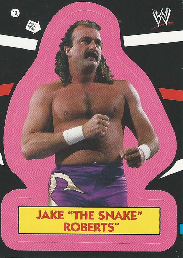 WWE Topps Heritage 2012 Jake the Snake Roberts Sticker #10