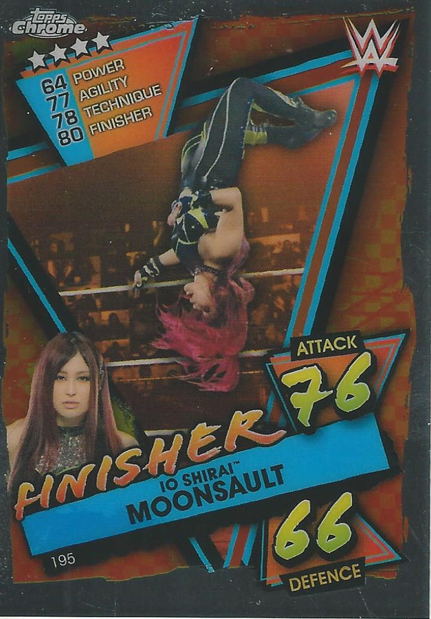 WWE Topps Slam Attax Chrome 2021 Io Sharai #195